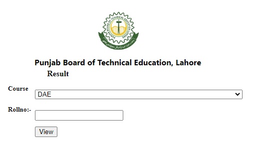 PBTE Result 2024 Punjab Board Of Technical Education Lahore