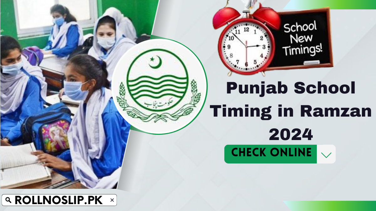 Punjab School Timing in Ramzan 2024