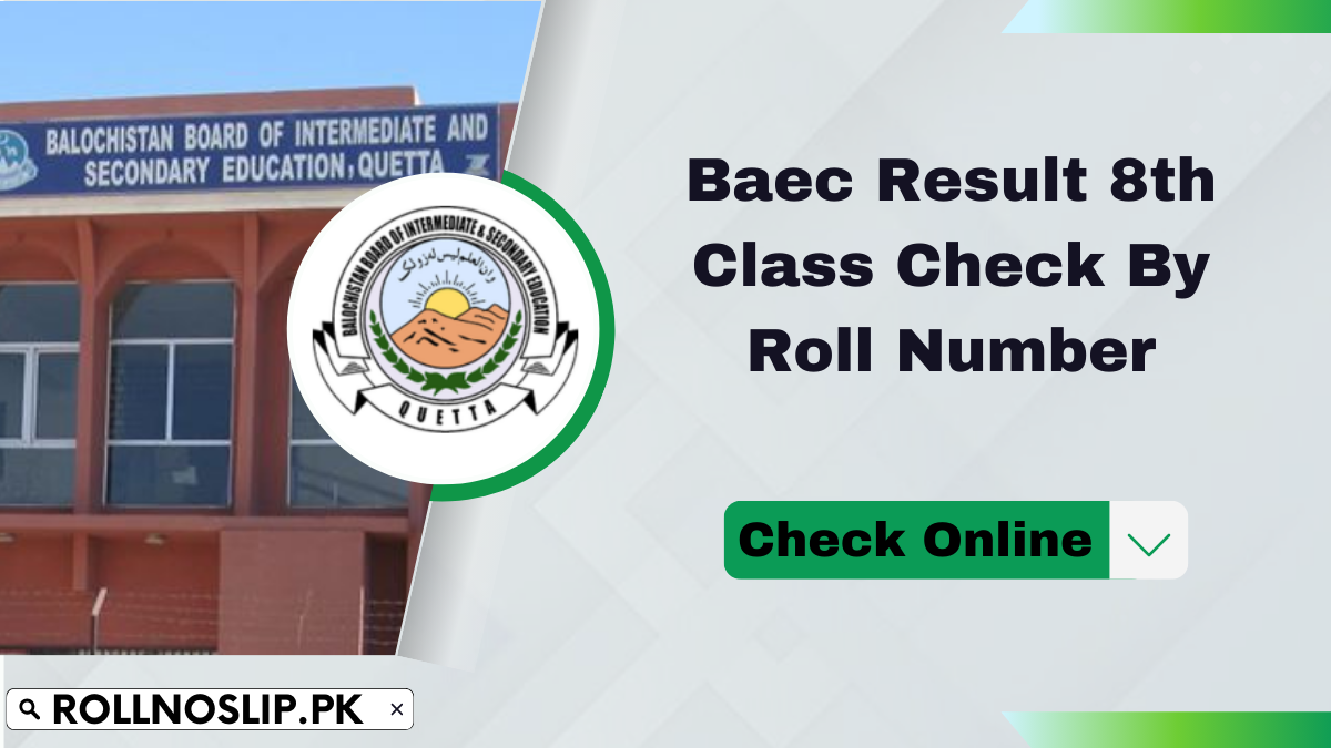 Baec Result 8th Class Check By Roll Number