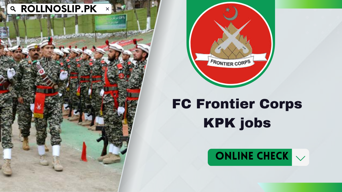 FC Frontier Corps KPK jobs Online Apply