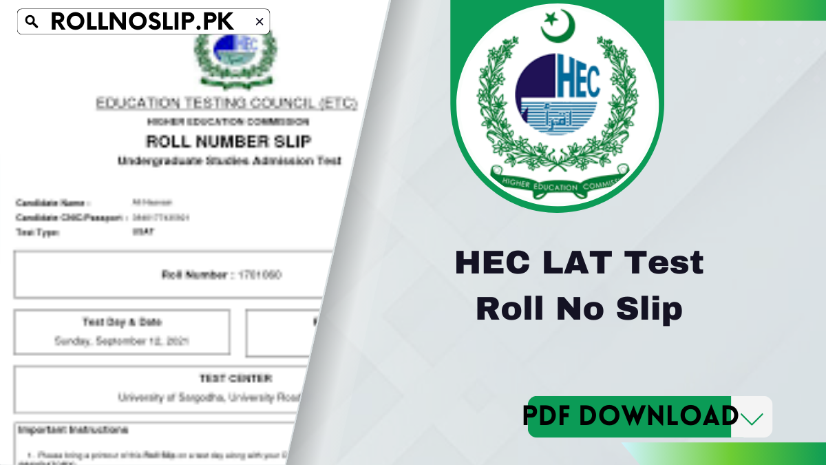 HEC LAT Test Roll No Slip