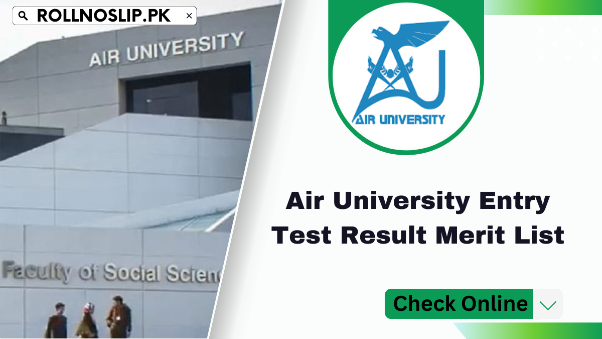 Air University Entry Test Result Merit List