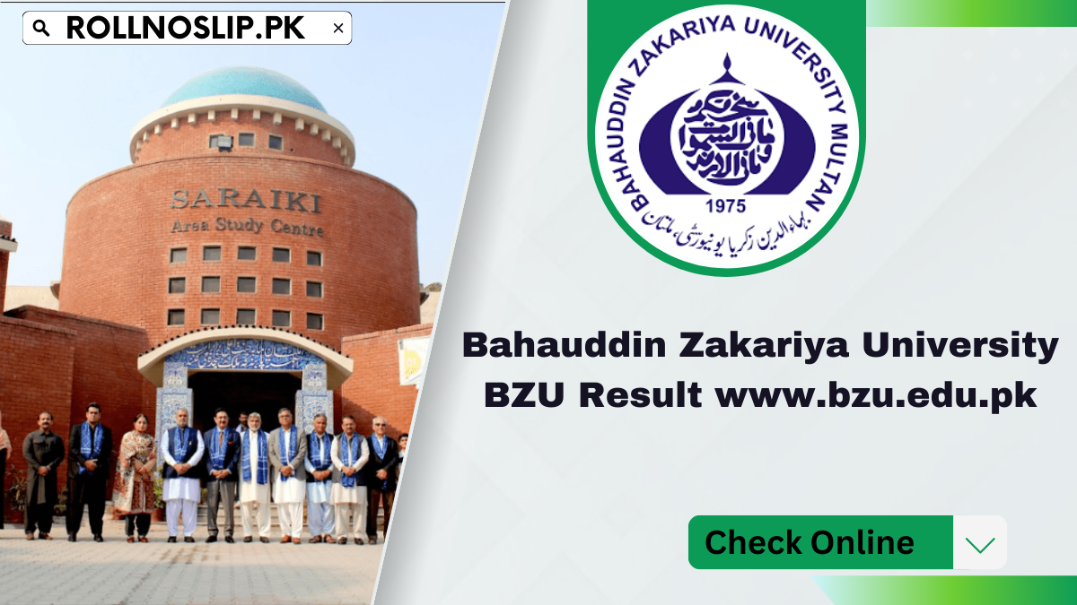 Bahauddin Zakariya University BZU Result www.bzu.edu.pk