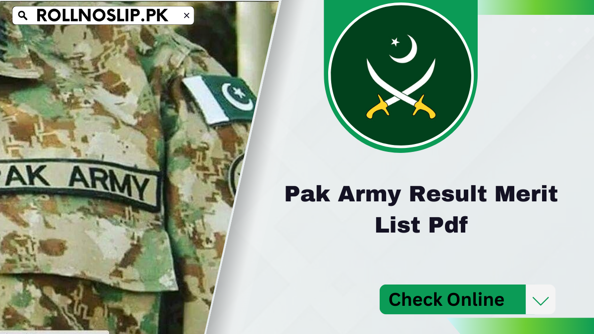 Pak Army Result Merit List Pdf