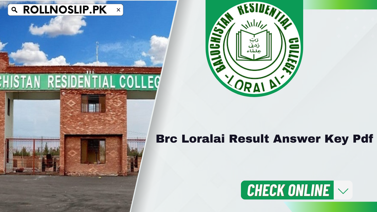 Brc Loralai Result Answer Key Pdf