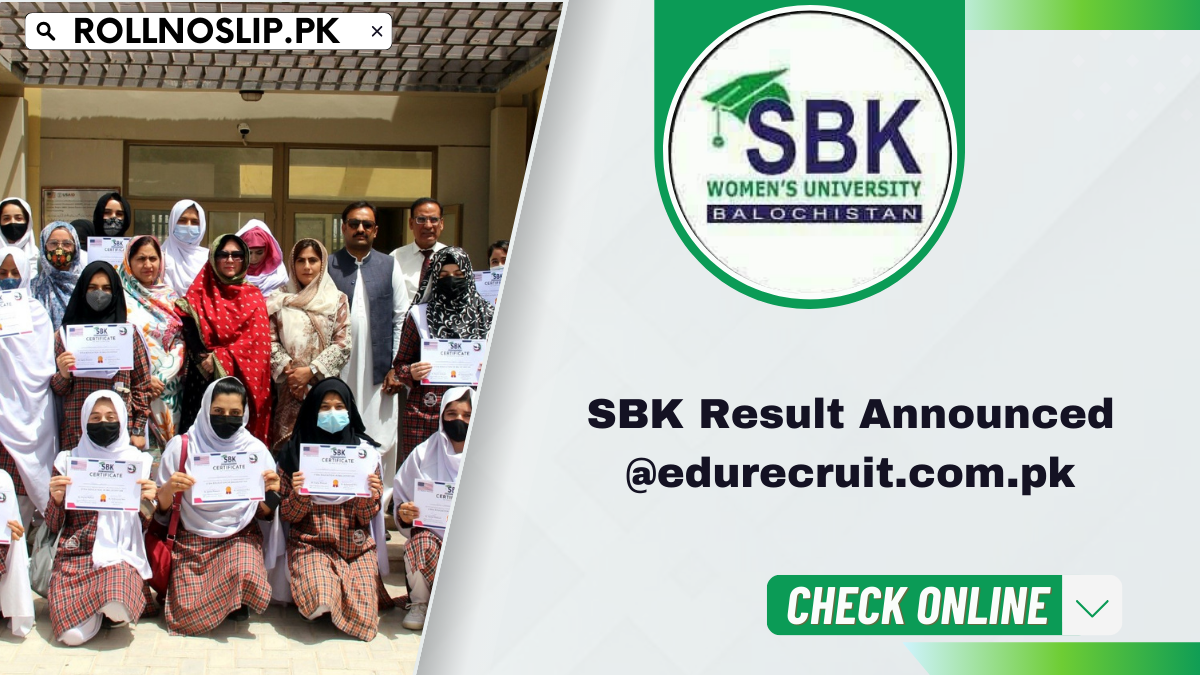 SBK Result Announced @edurecruit.com.pk